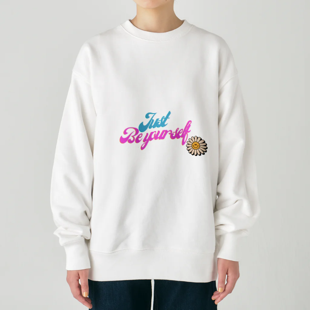 SunnyBeetleのJust Be Youself. Heavyweight Crew Neck Sweatshirt