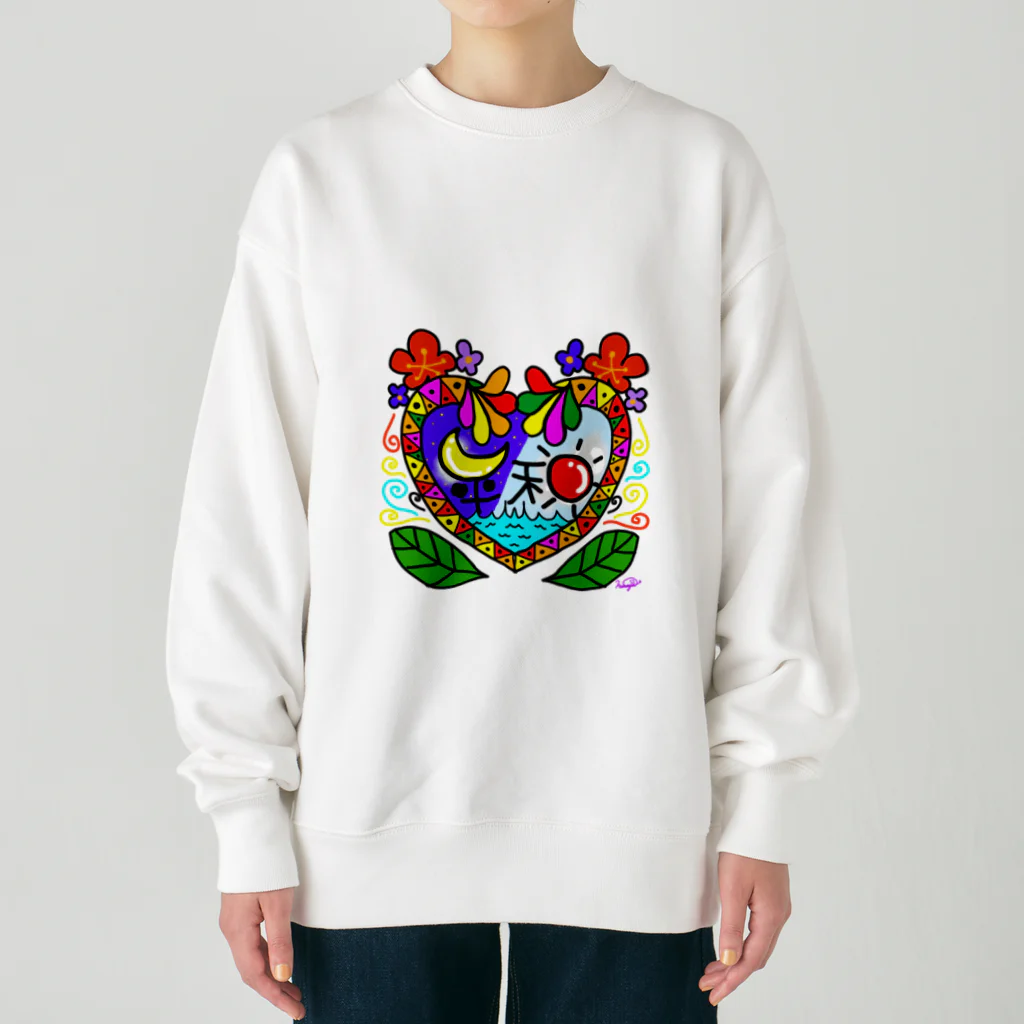 hatoyuのEのHei和 Heavyweight Crew Neck Sweatshirt