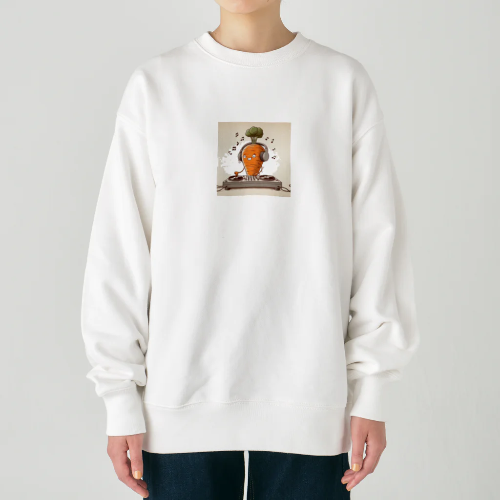 おふざけのDJキャロット Heavyweight Crew Neck Sweatshirt