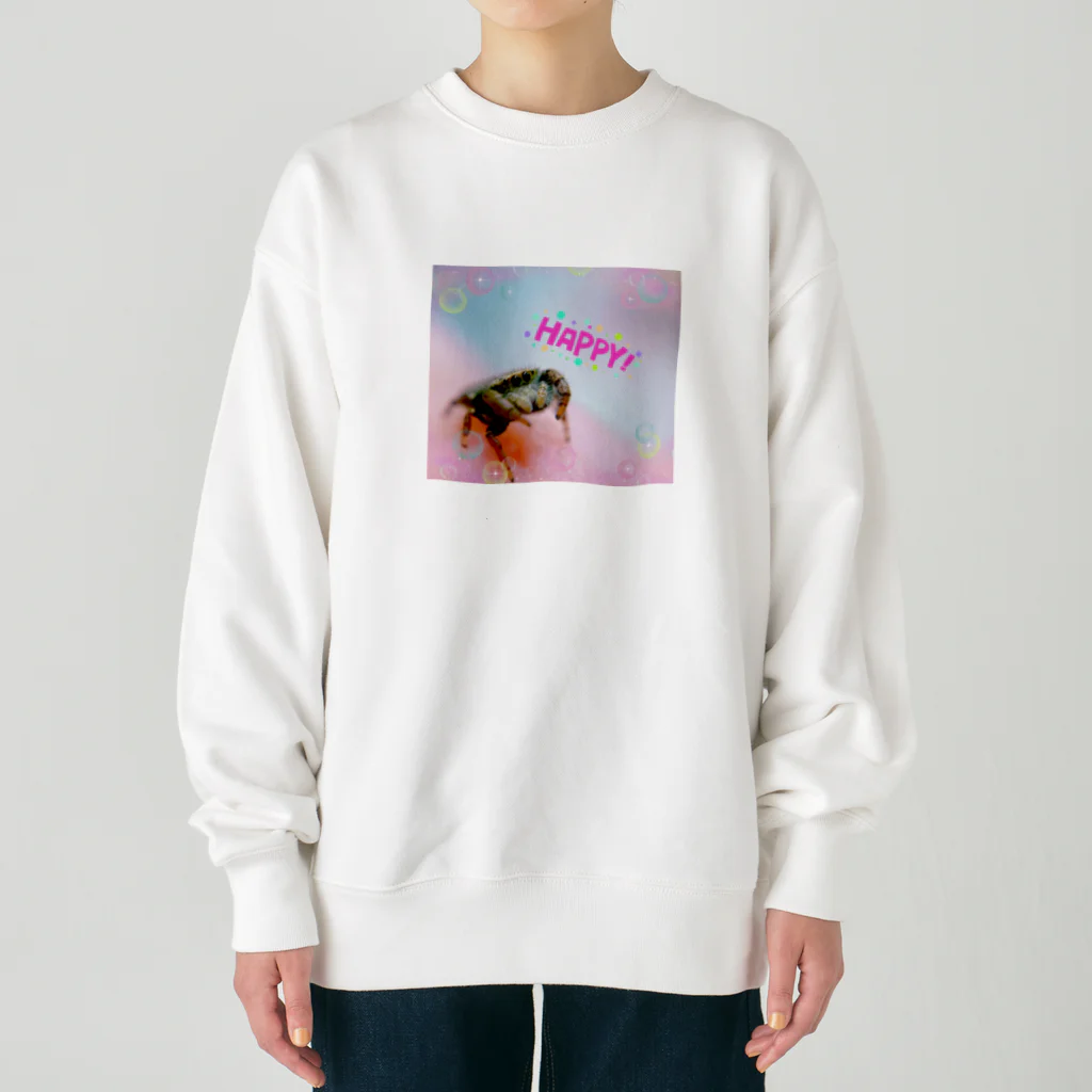 ハエトリグモの世界のハエトリグモ　 Heavyweight Crew Neck Sweatshirt