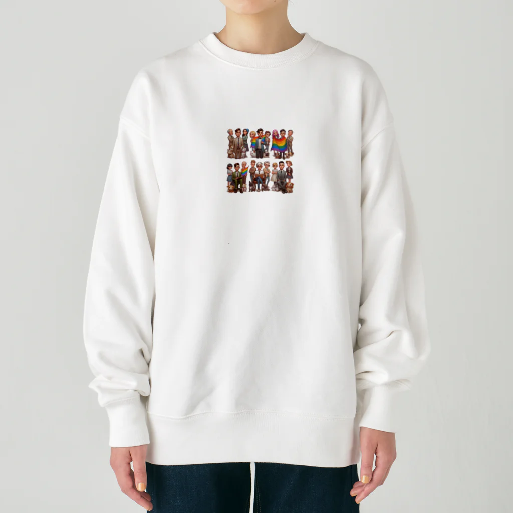 KyleのLGBTQサポート Heavyweight Crew Neck Sweatshirt