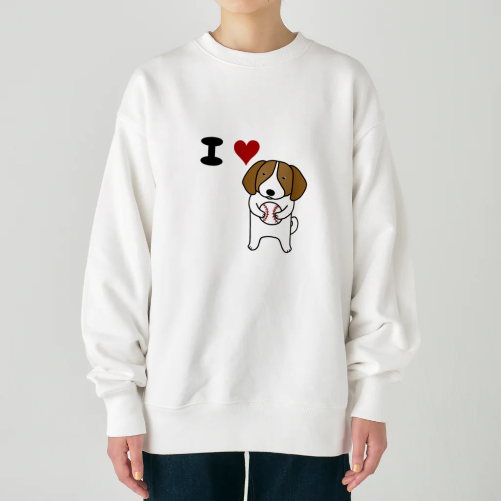 Mrs.Bean/ミセスビーンのボール拾ったワン Heavyweight Crew Neck Sweatshirt