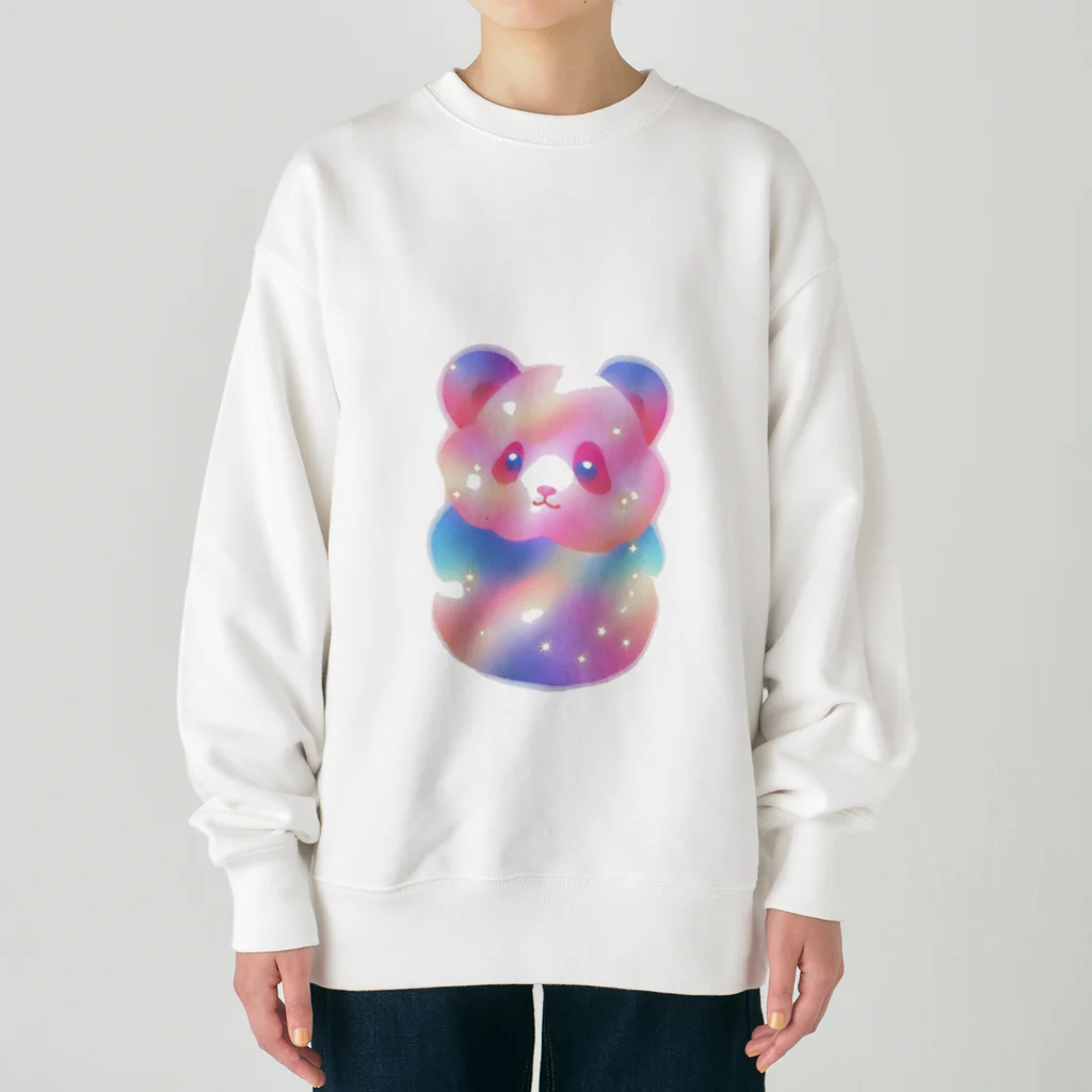 ゆめかわSHOPの（パンダ）ふわふわわたあめ動物園 Heavyweight Crew Neck Sweatshirt