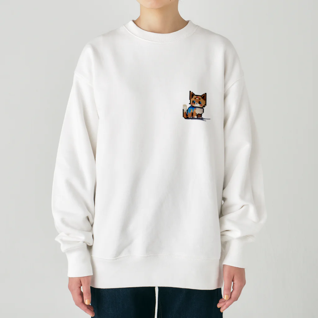 pikunekoのpikuneko　ペイントまみれ Heavyweight Crew Neck Sweatshirt