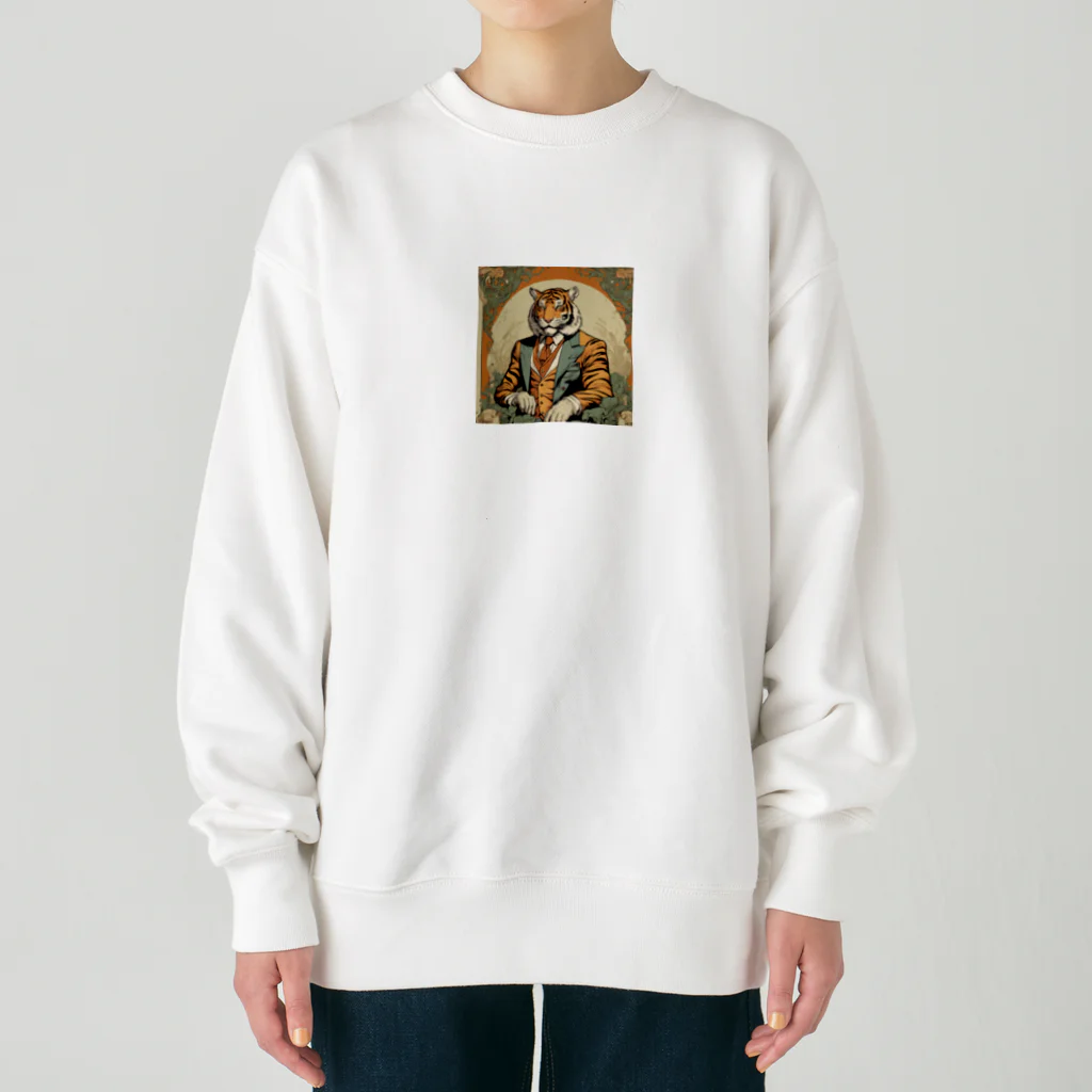 yamanikuの貴族虎 Heavyweight Crew Neck Sweatshirt