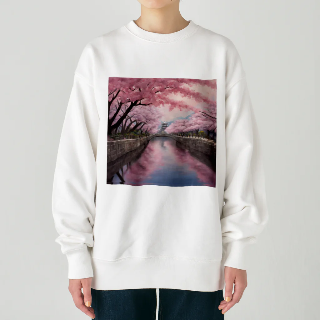 　Mtスペースの#日本桜 Heavyweight Crew Neck Sweatshirt