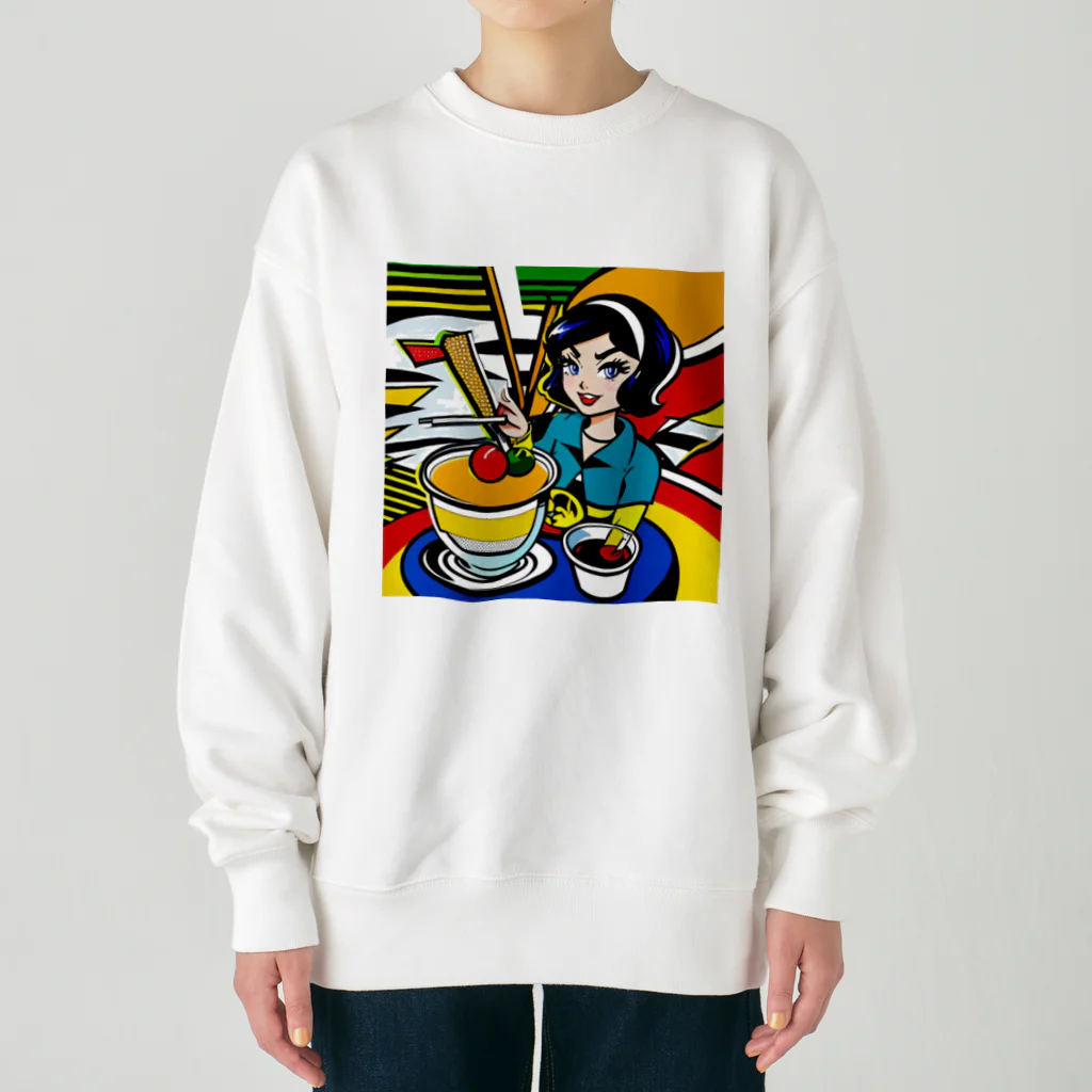 あかいはちの南国スイーツ Heavyweight Crew Neck Sweatshirt