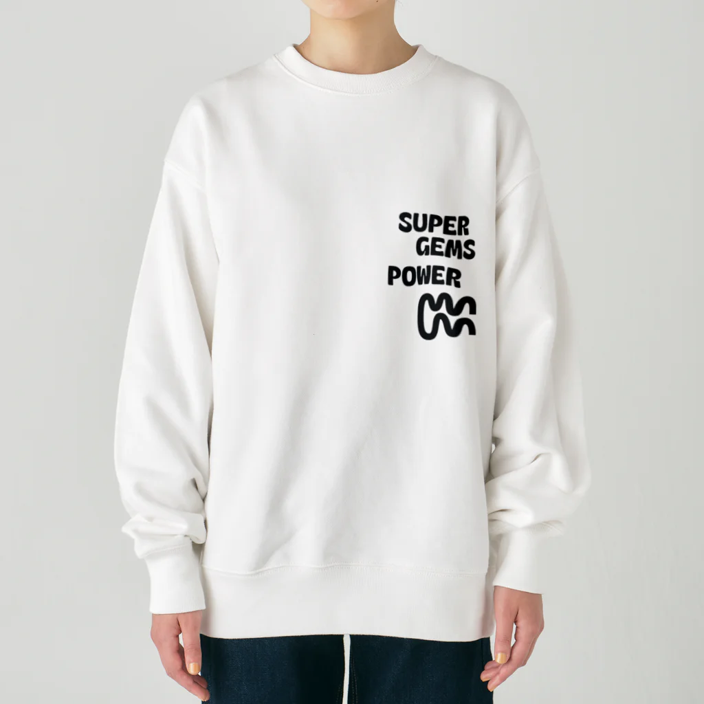 Parallel Imaginary Gift ShopのSUPER GEMS POWER Heavyweight Crew Neck Sweatshirt