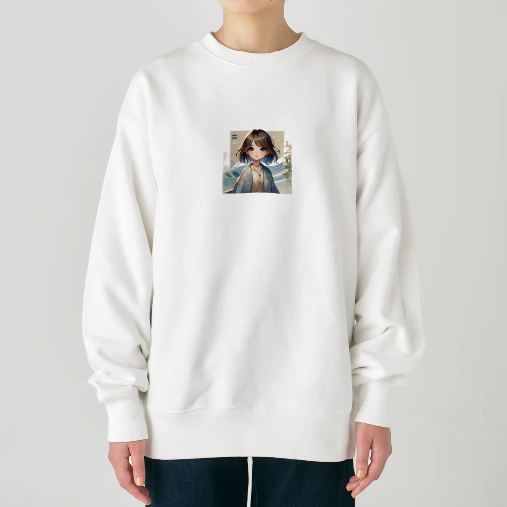 toko-tenの水瓶座 Heavyweight Crew Neck Sweatshirt