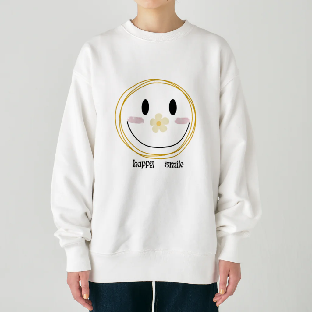 BuuuHomeの幸せ笑顔 Heavyweight Crew Neck Sweatshirt