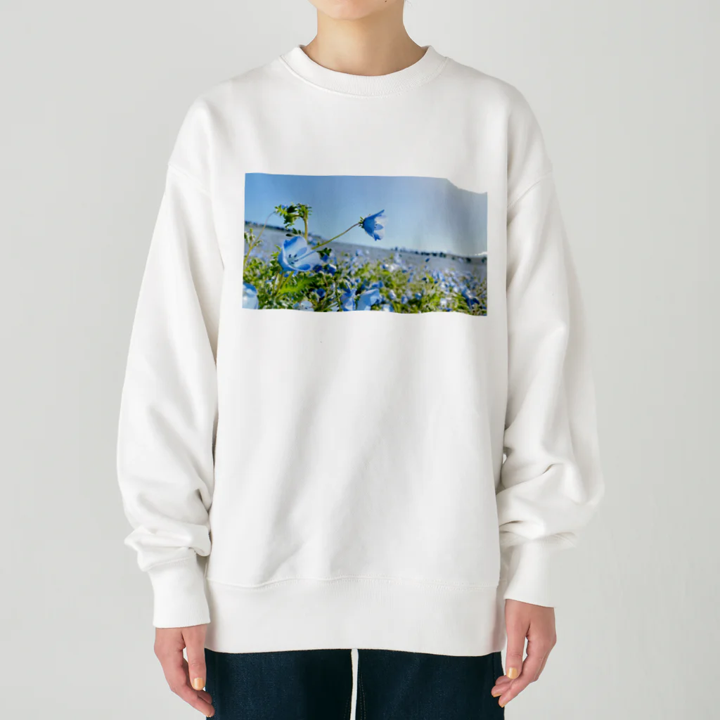 しゃもじのネモフィラ Heavyweight Crew Neck Sweatshirt