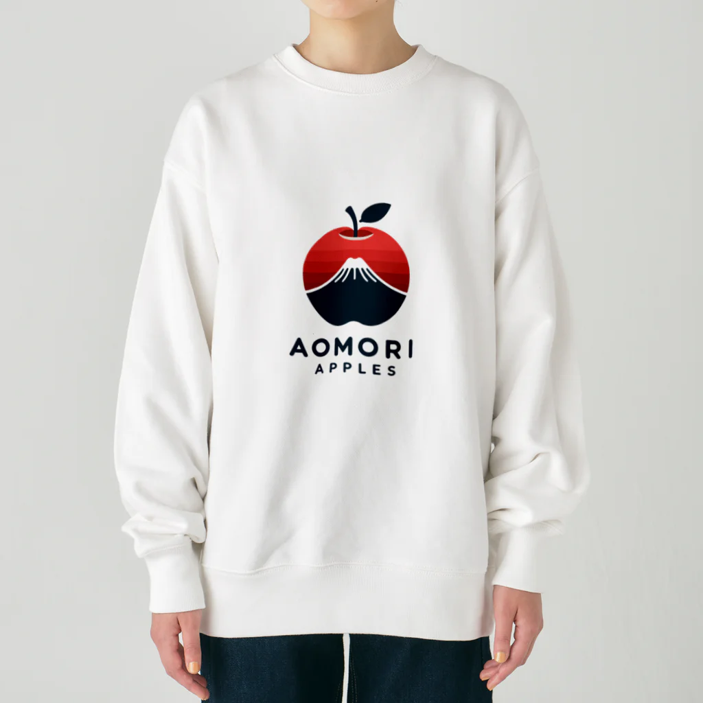 KUMACHOPのあおもりりんごと岩木山 Heavyweight Crew Neck Sweatshirt