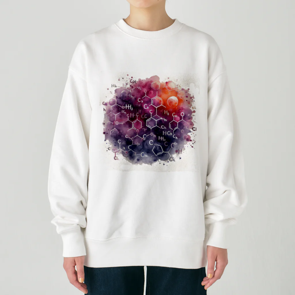 science closet（科学×ファッション）の惑星の化学反応式 Heavyweight Crew Neck Sweatshirt