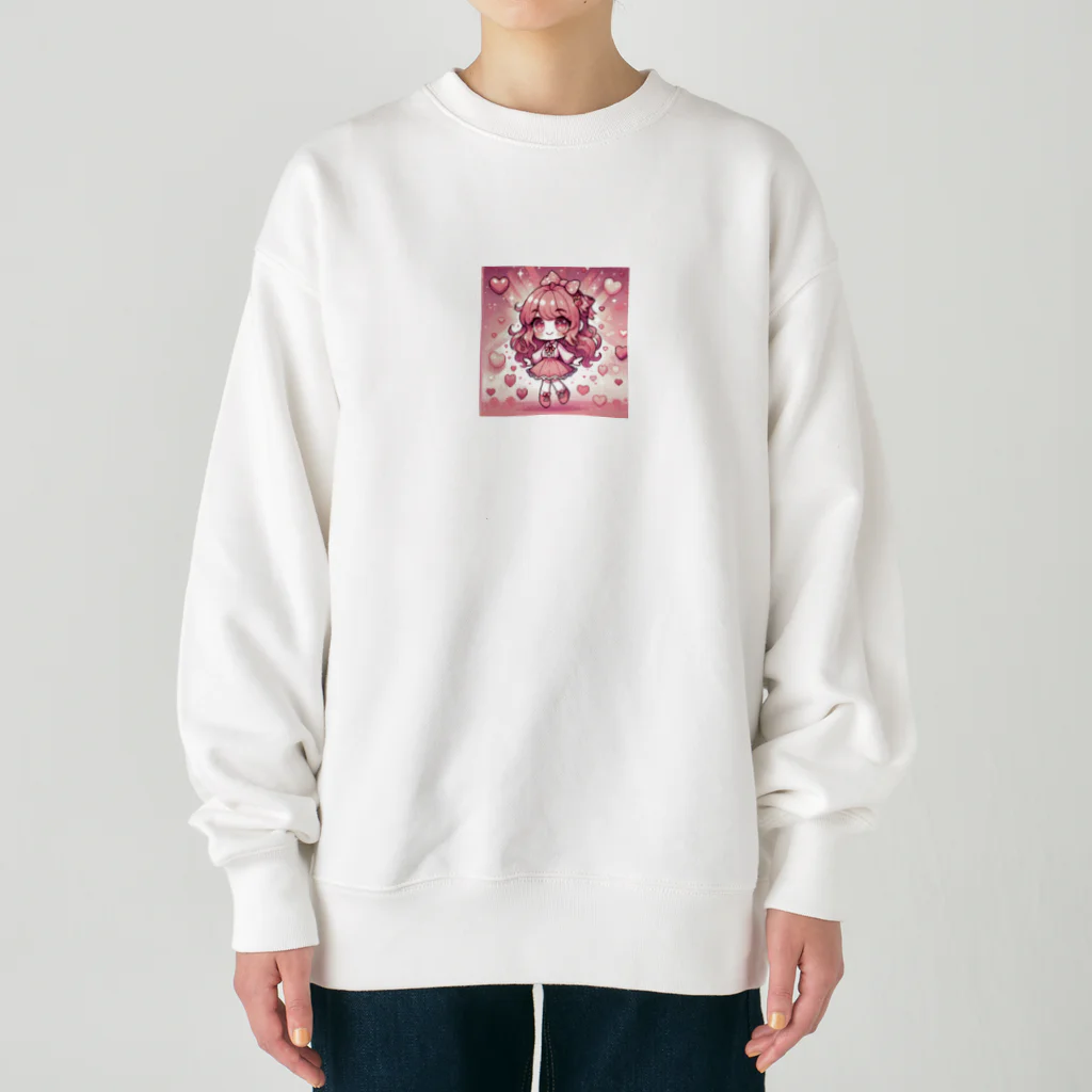 diet___llcのゆめかわドットちゃん Heavyweight Crew Neck Sweatshirt