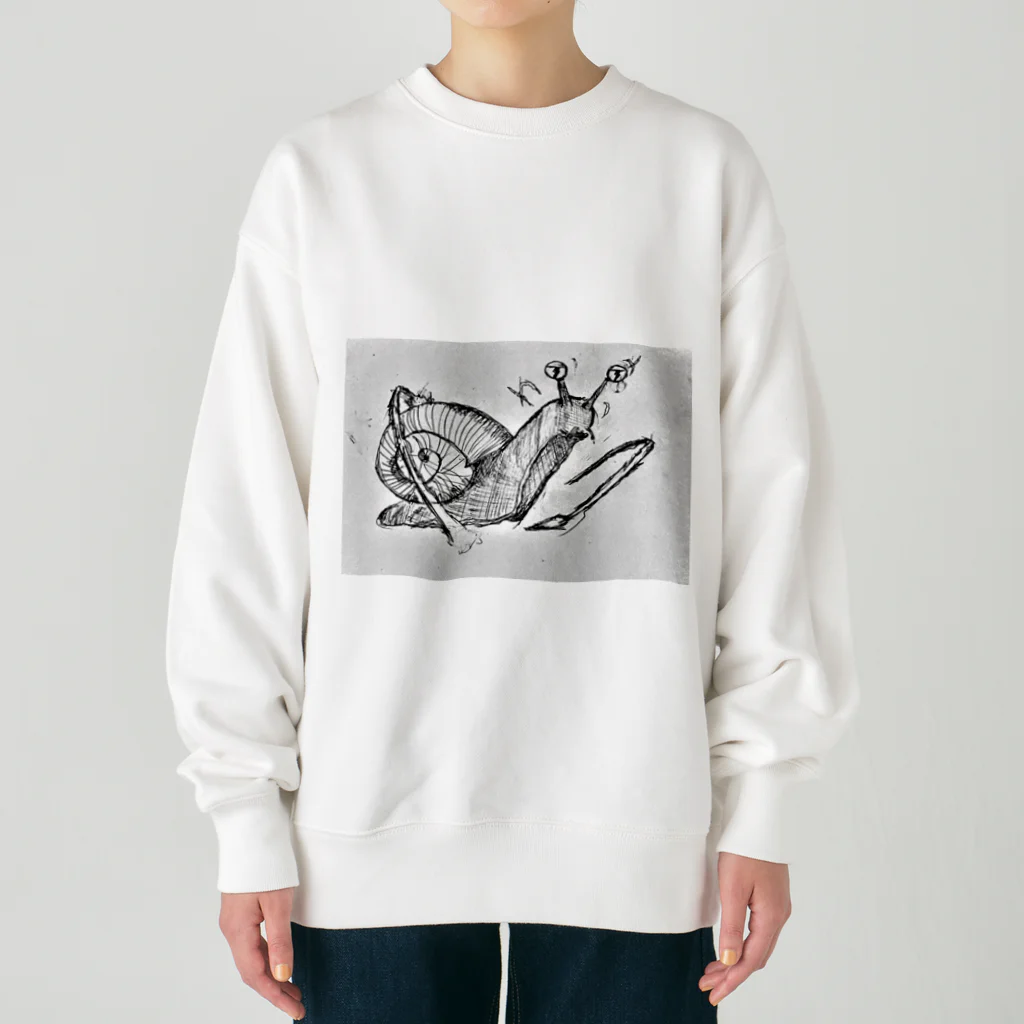 路地裏のほこりくんのえれつむりさん20240130 Heavyweight Crew Neck Sweatshirt