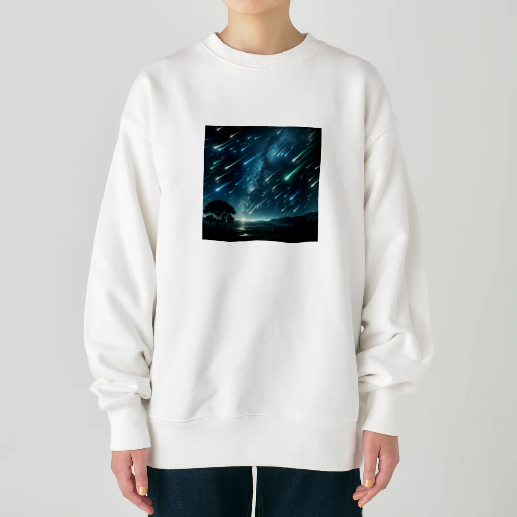 daruman77の流星群 Heavyweight Crew Neck Sweatshirt