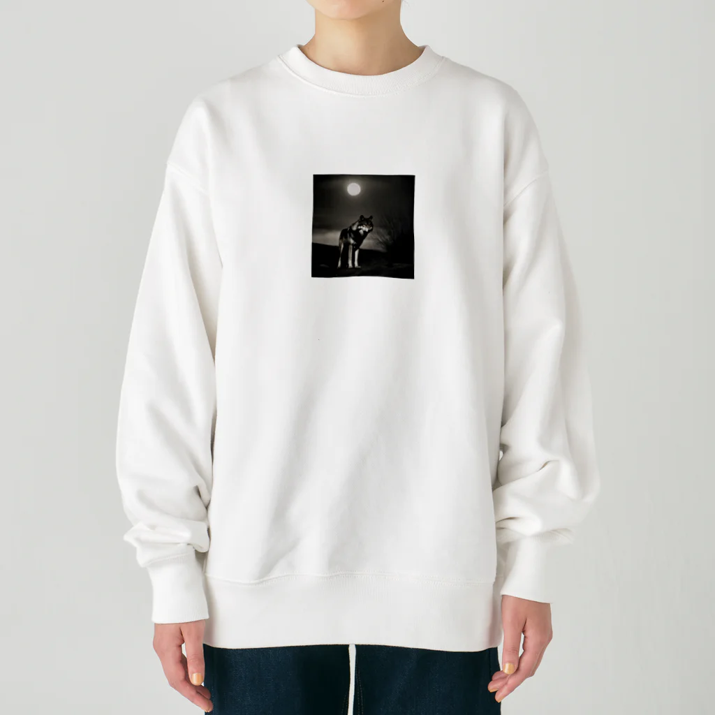 狼ショップの夜の狩人 Heavyweight Crew Neck Sweatshirt