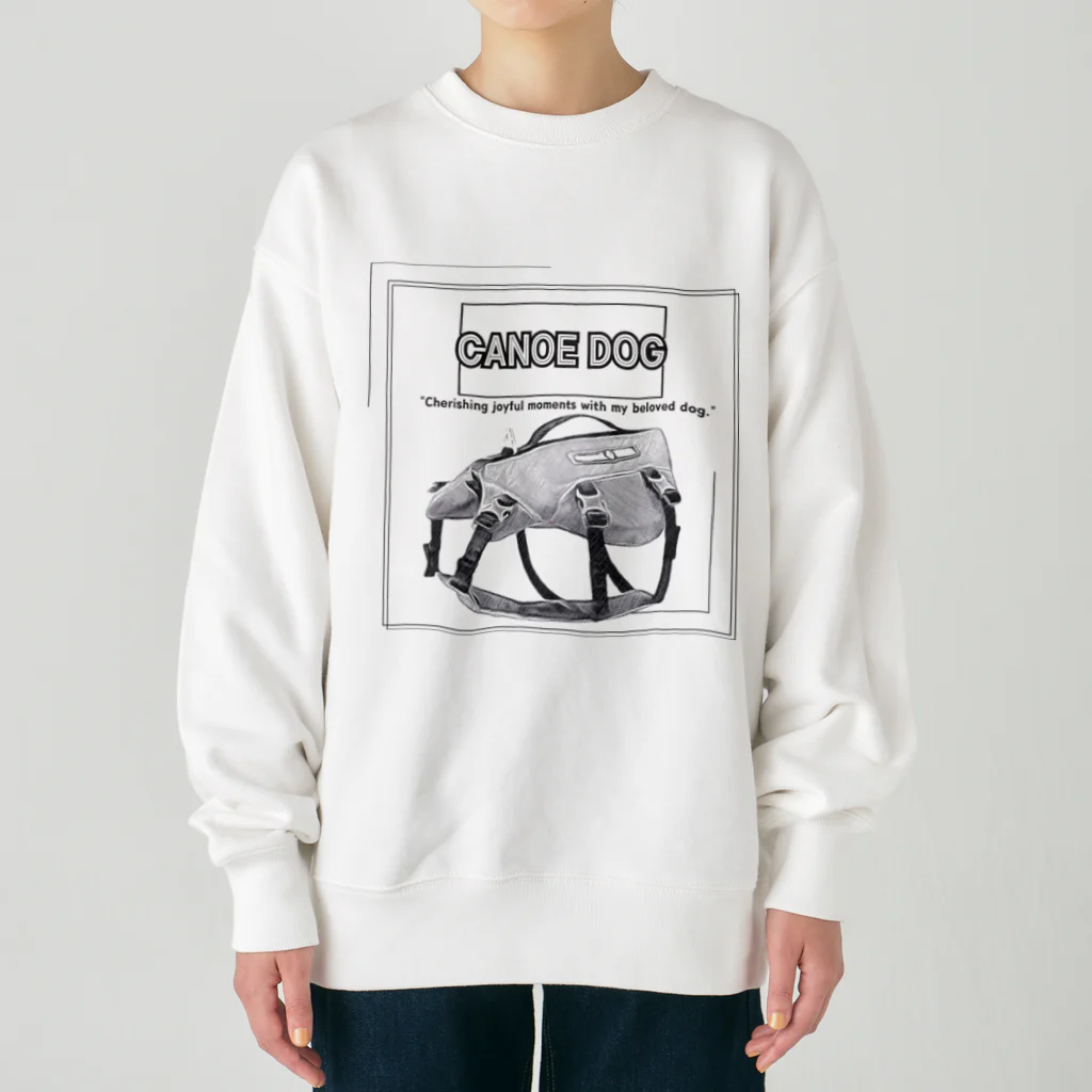 rokkakukikakuのCANOE　DOG　ライフジャケット Heavyweight Crew Neck Sweatshirt