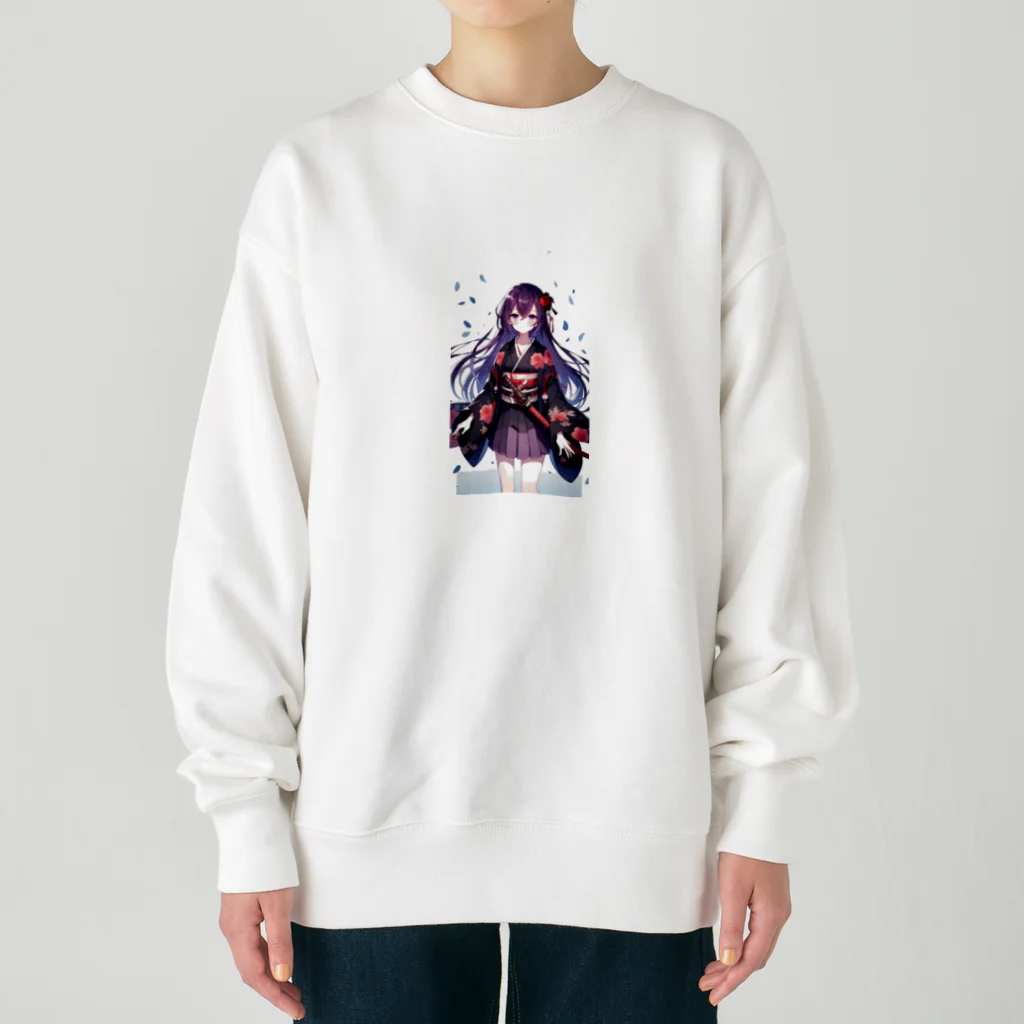 cray299の侍娘1 Heavyweight Crew Neck Sweatshirt