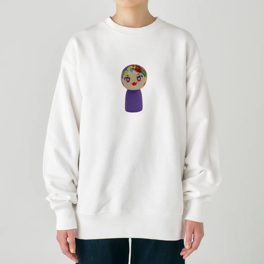 こけしガールズのこけしガールズ　あけびちゃん Heavyweight Crew Neck Sweatshirt