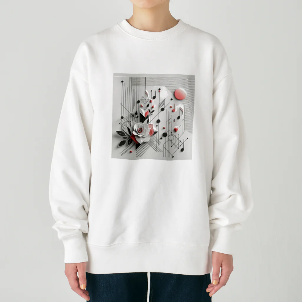 BochiBoochi-walkerのジオメトリーA45 Heavyweight Crew Neck Sweatshirt