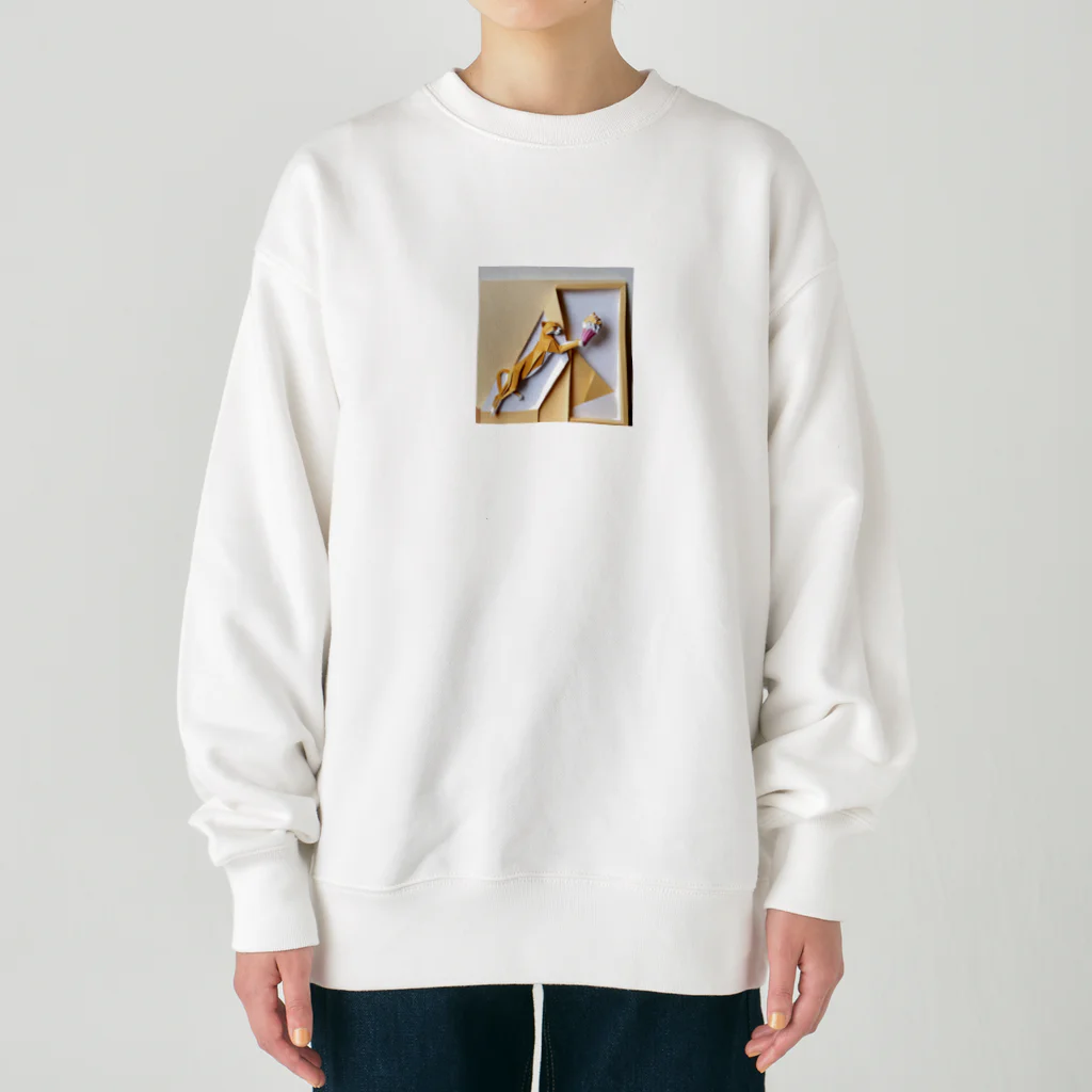 yumiceのice meets オリガミチーター Heavyweight Crew Neck Sweatshirt