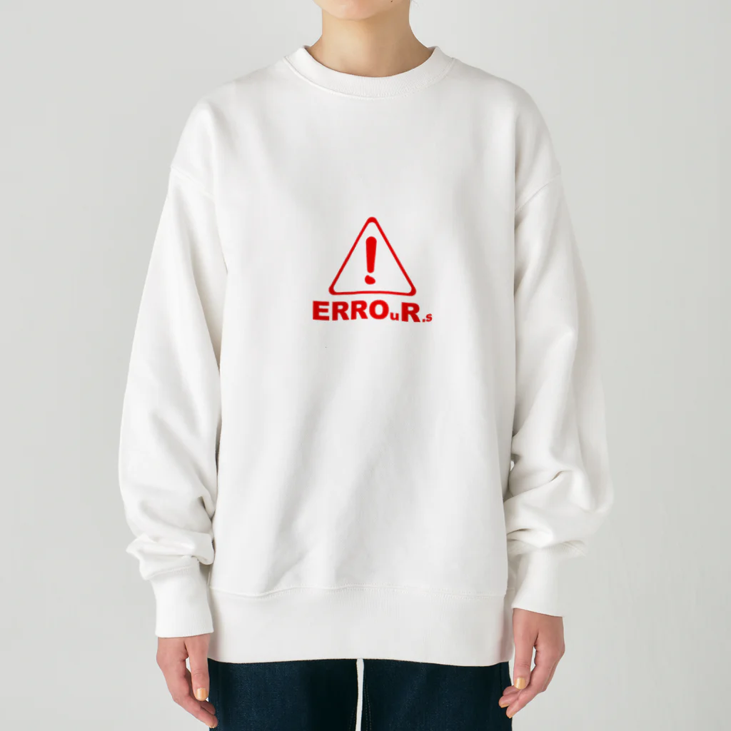 Our.s SUZURI店のERROuR.s Heavyweight Crew Neck Sweatshirt