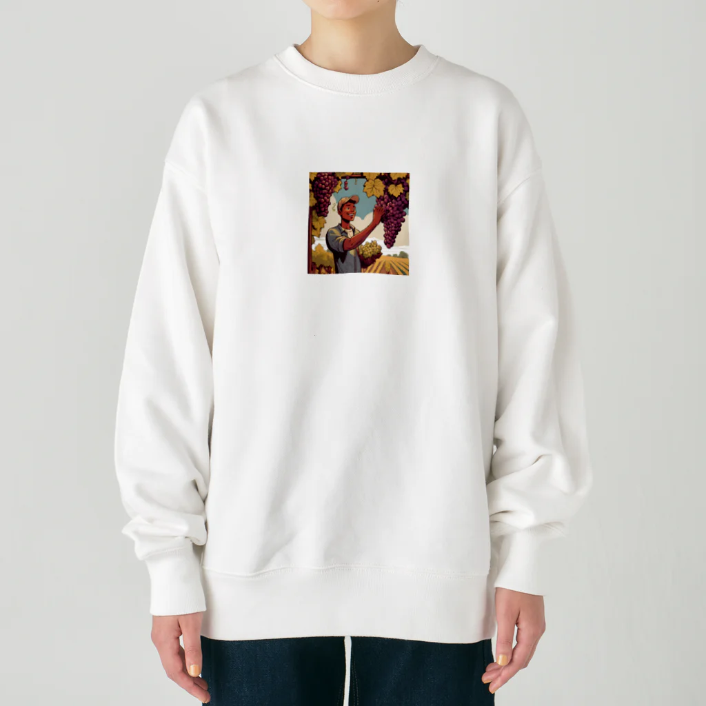 ModMantraのブドウくん Heavyweight Crew Neck Sweatshirt