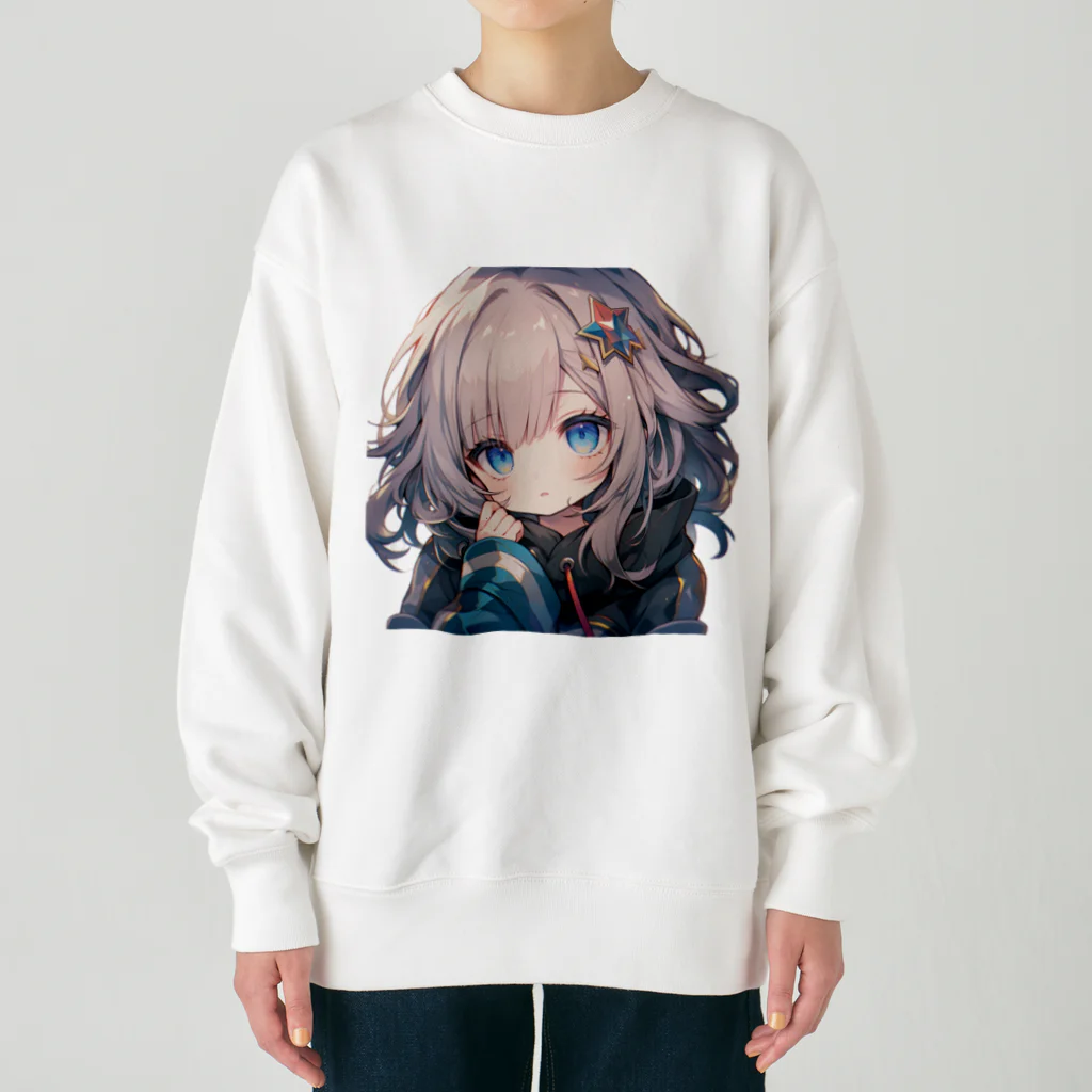 honoka_tの見つめる美少女 Heavyweight Crew Neck Sweatshirt