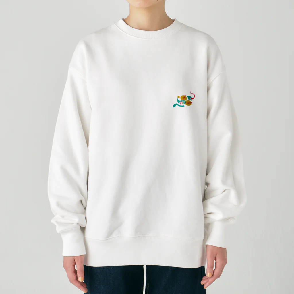 metagaimonの逃走チュウ Heavyweight Crew Neck Sweatshirt