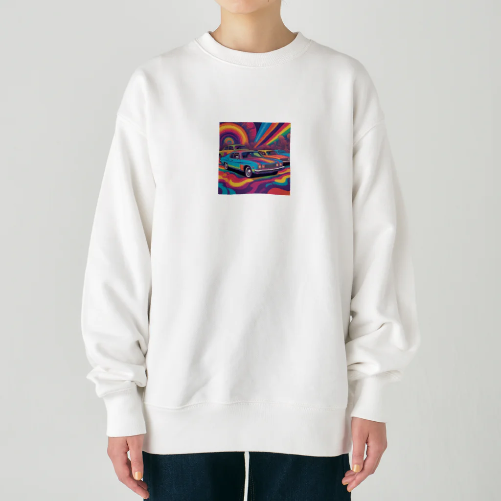 ぽりぽりのお店のサイケデリックCAR Heavyweight Crew Neck Sweatshirt