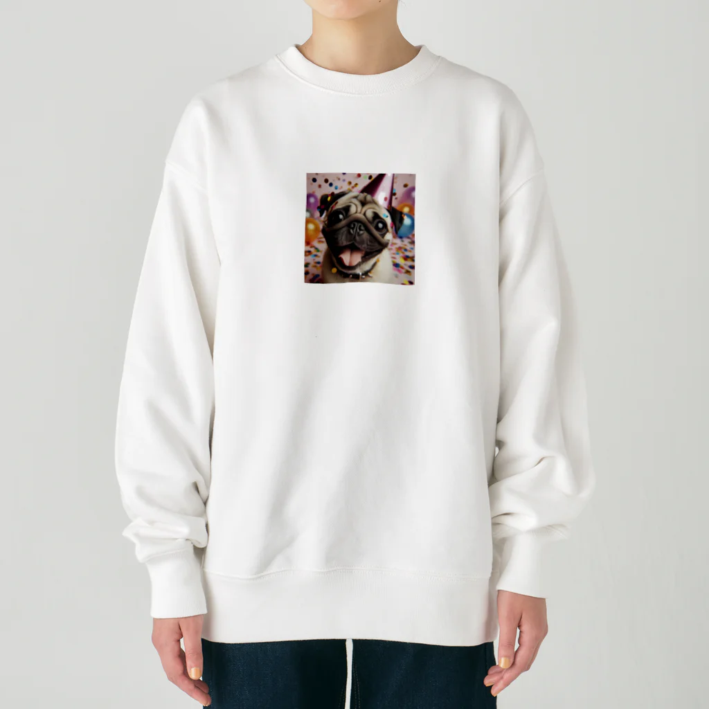 me-me shopのハッピーパグ Heavyweight Crew Neck Sweatshirt