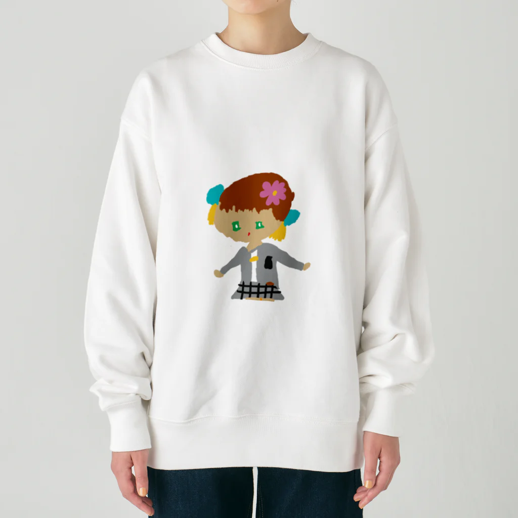 tami-chanの転校してきた女の子 Heavyweight Crew Neck Sweatshirt