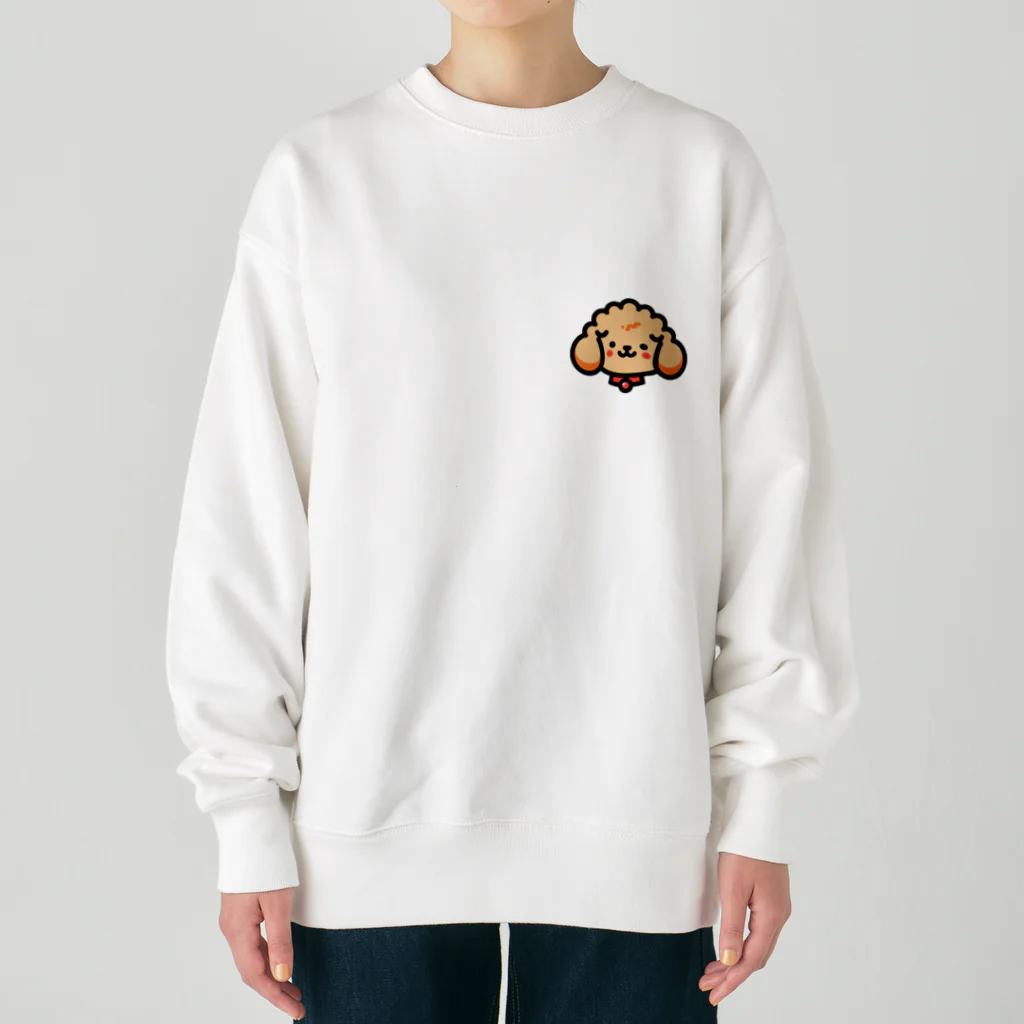 わんこグッズしょっぷcooのはにかみプードル Heavyweight Crew Neck Sweatshirt