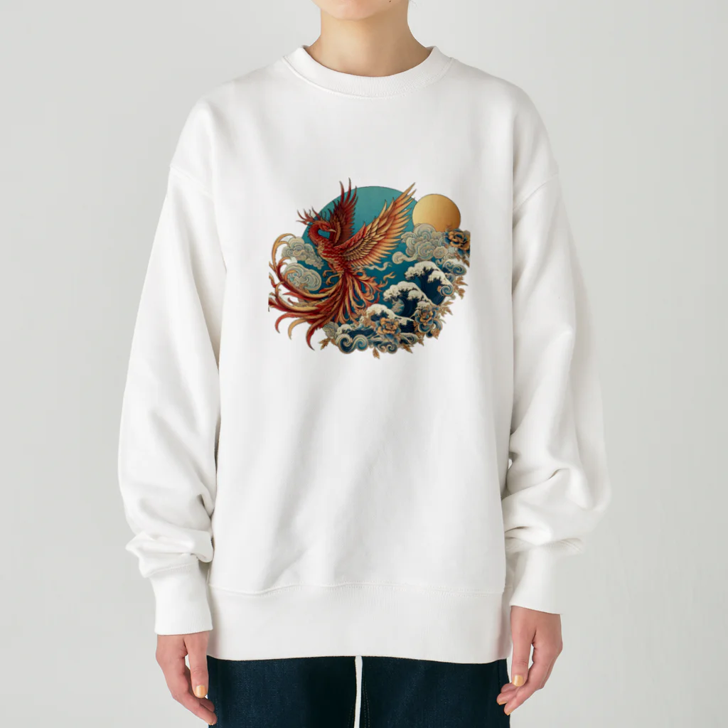 雲華堂の鳳凰 Heavyweight Crew Neck Sweatshirt