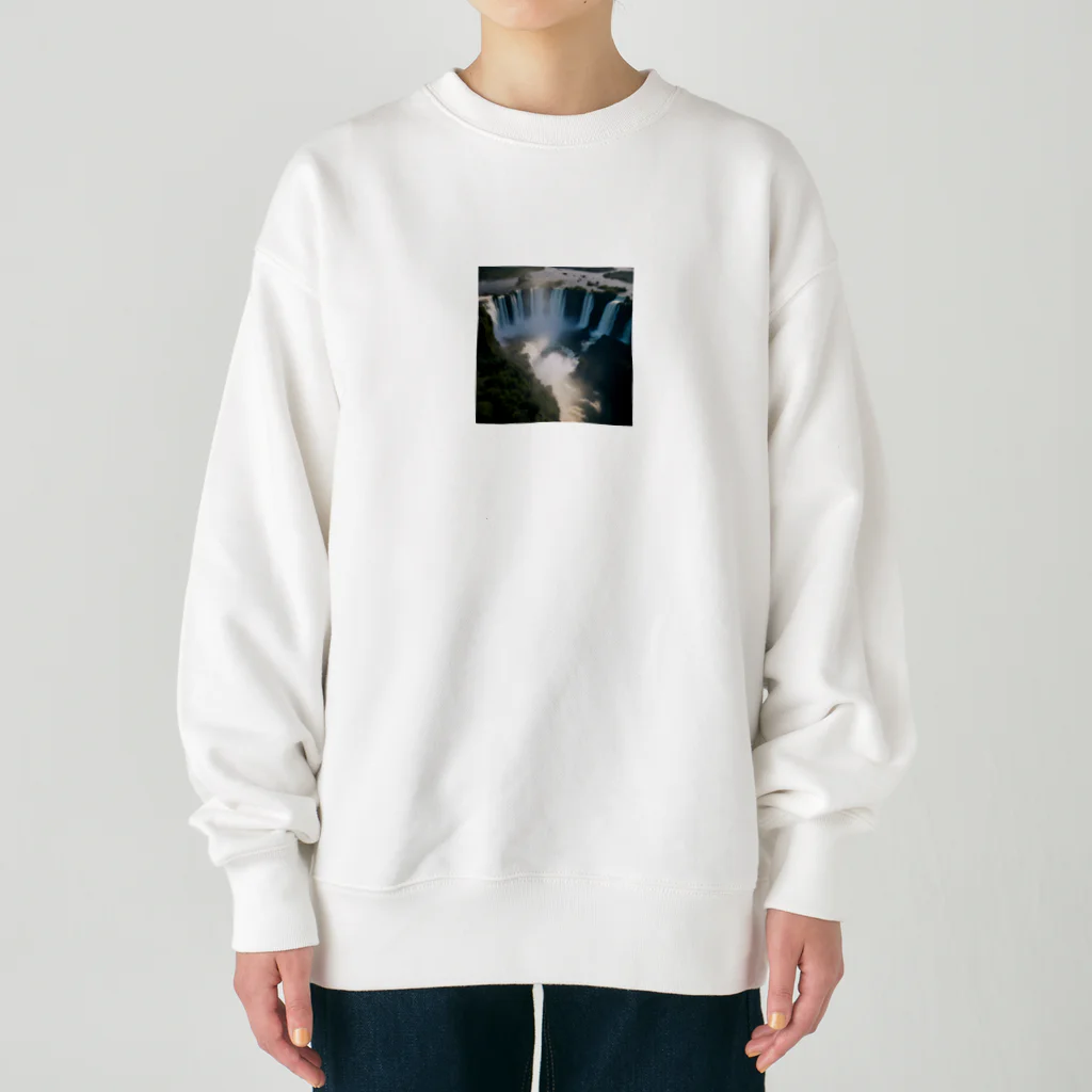 metametamonnのアルゼンチンのイグアスの滝 Heavyweight Crew Neck Sweatshirt