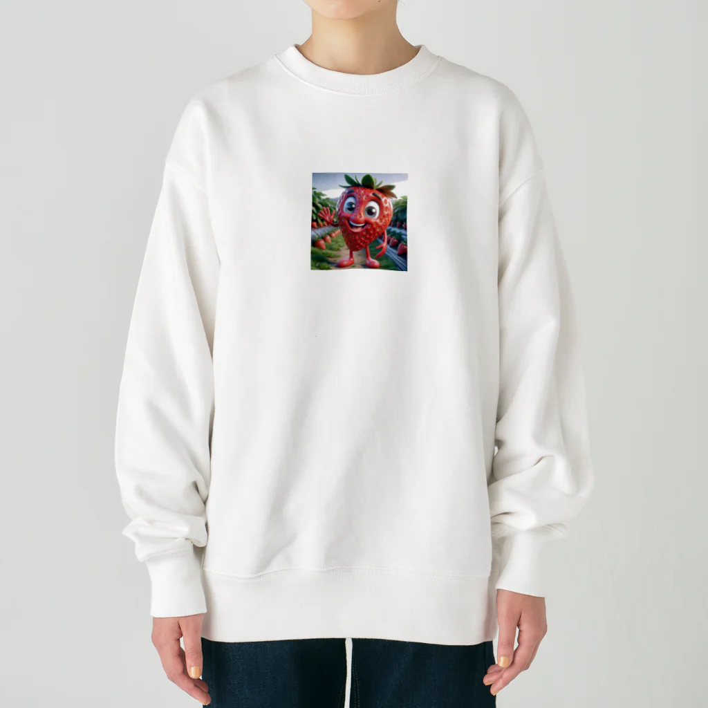 われらちきゅうかぞくのダディーベリーと子供たち Heavyweight Crew Neck Sweatshirt