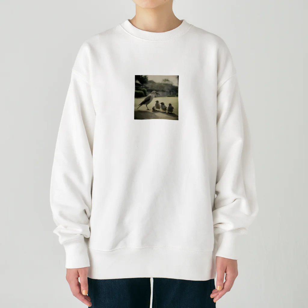 mamycatの鳥 Heavyweight Crew Neck Sweatshirt