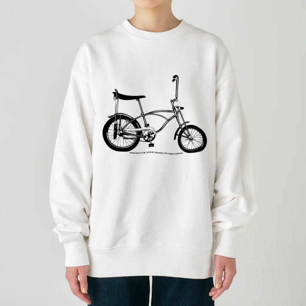 ファンシーTシャツ屋のクールでスタイリッシュなアメリカン自転車 Heavyweight Crew Neck Sweatshirt