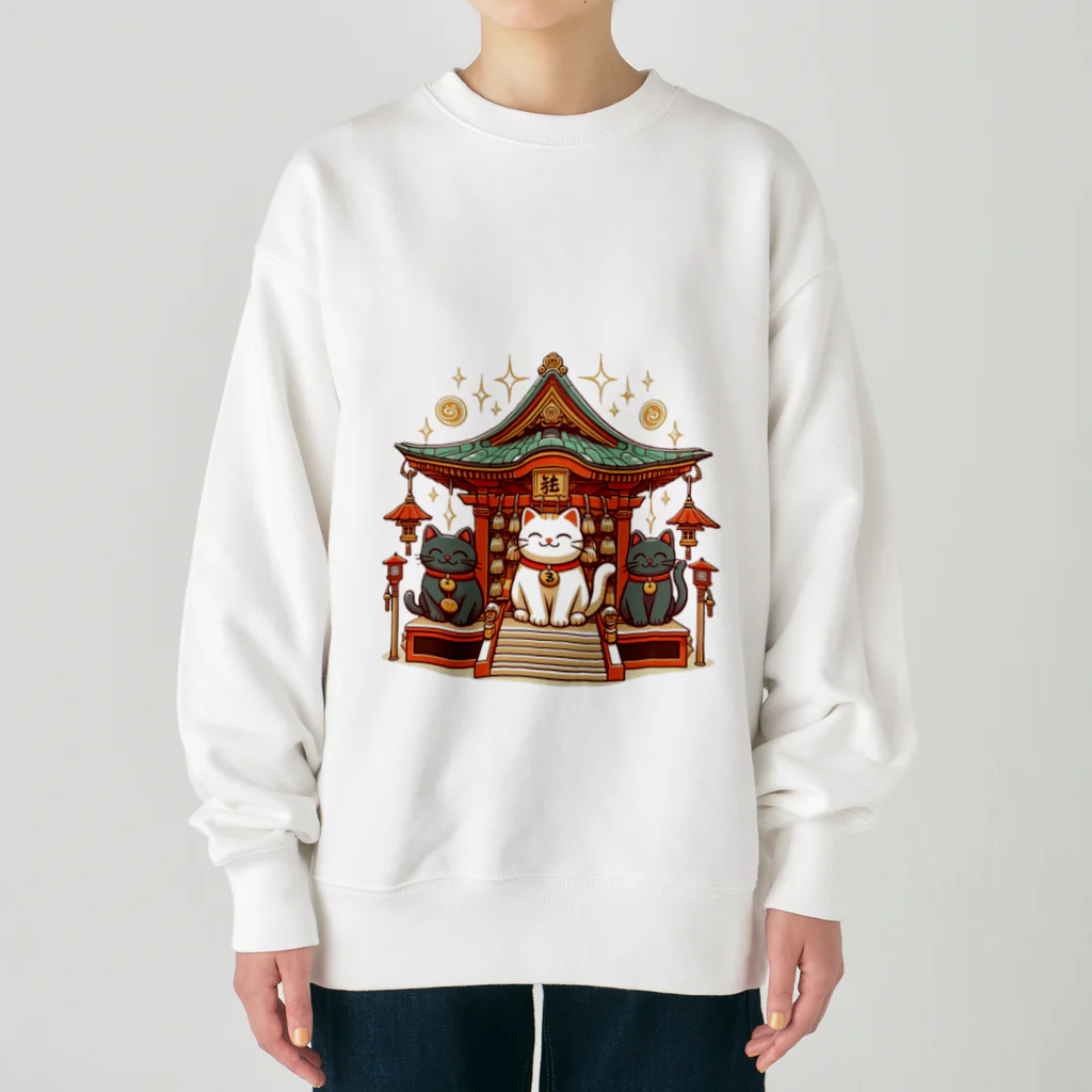 「動物ミリ屋」の笑福 Heavyweight Crew Neck Sweatshirt