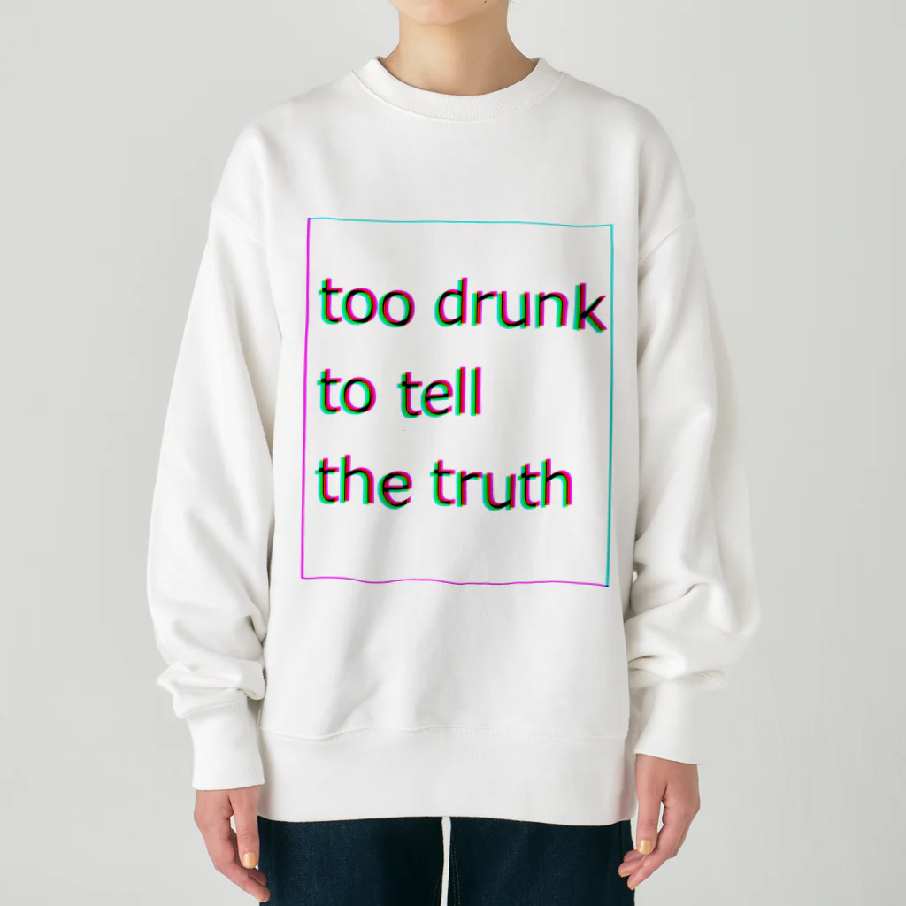 Hamster’s Internet のtoo drunk Heavyweight Crew Neck Sweatshirt