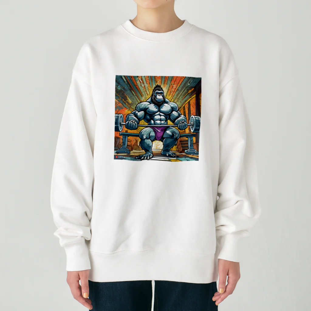 gollisquatのアームカールゴリラ Heavyweight Crew Neck Sweatshirt