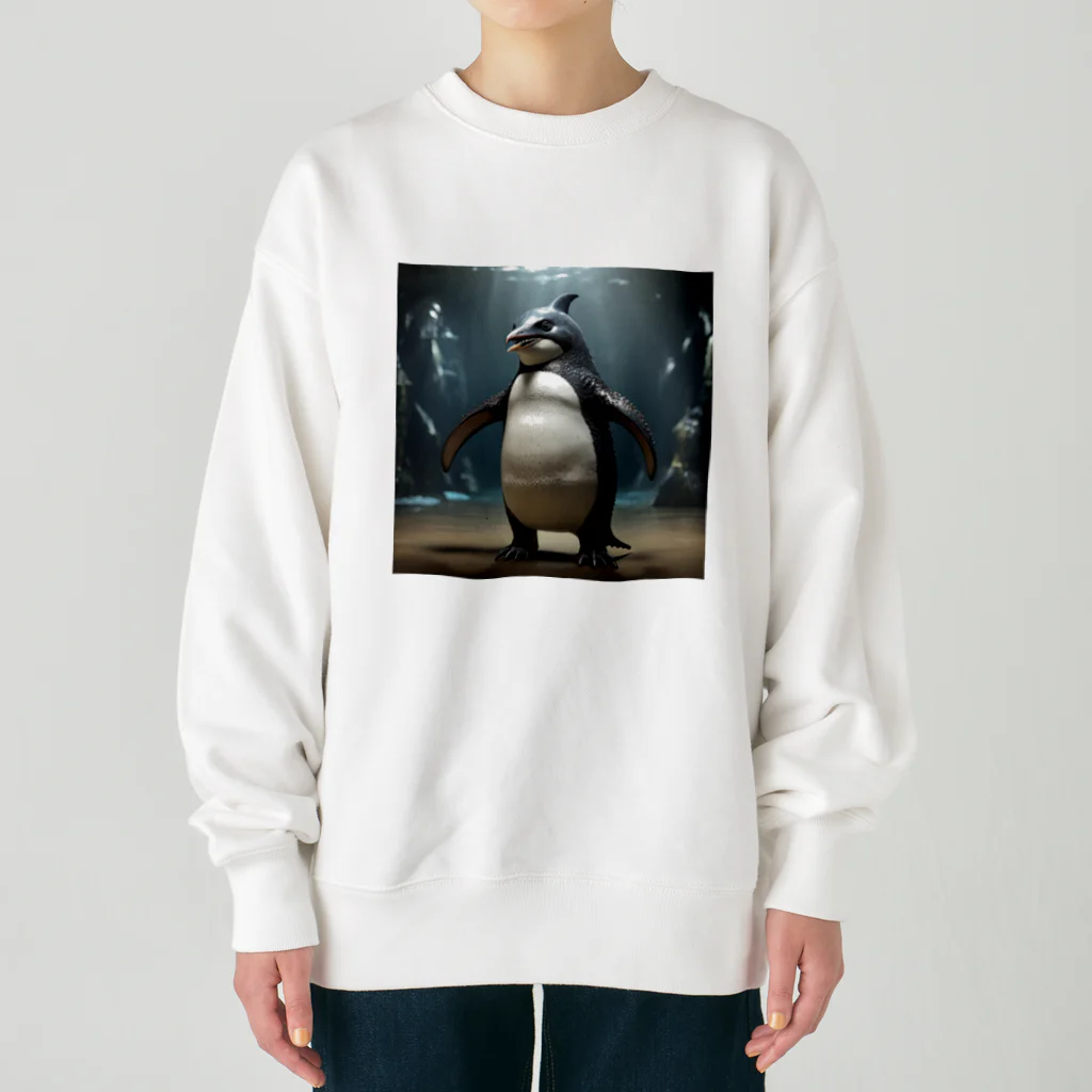 KUROSAWA特殊生物調査研究所のサメペンギン　パターンC Heavyweight Crew Neck Sweatshirt