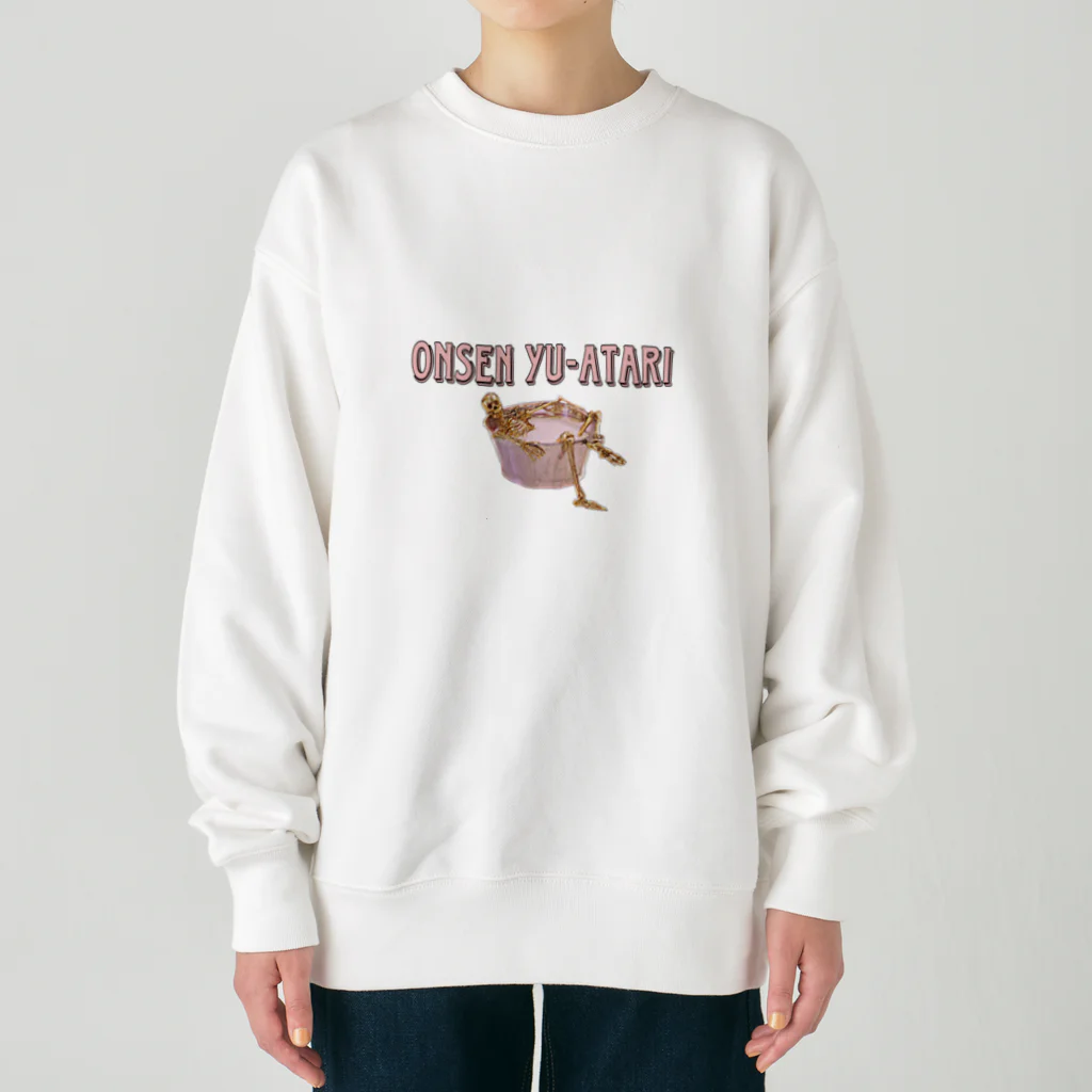 猫田丸尾の湯あたり注意 Heavyweight Crew Neck Sweatshirt