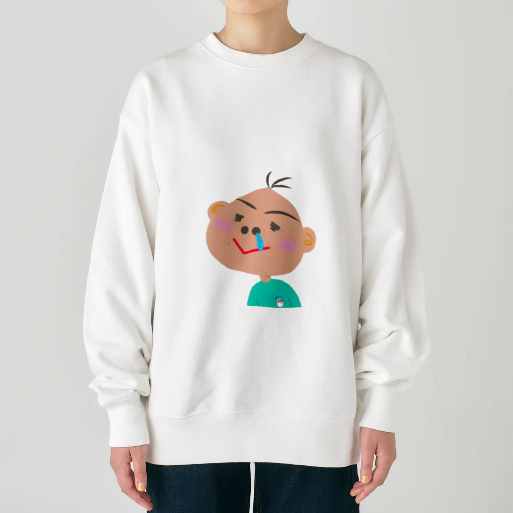 ザ☆めんまのお店の笑太郎（えみたろう） Heavyweight Crew Neck Sweatshirt