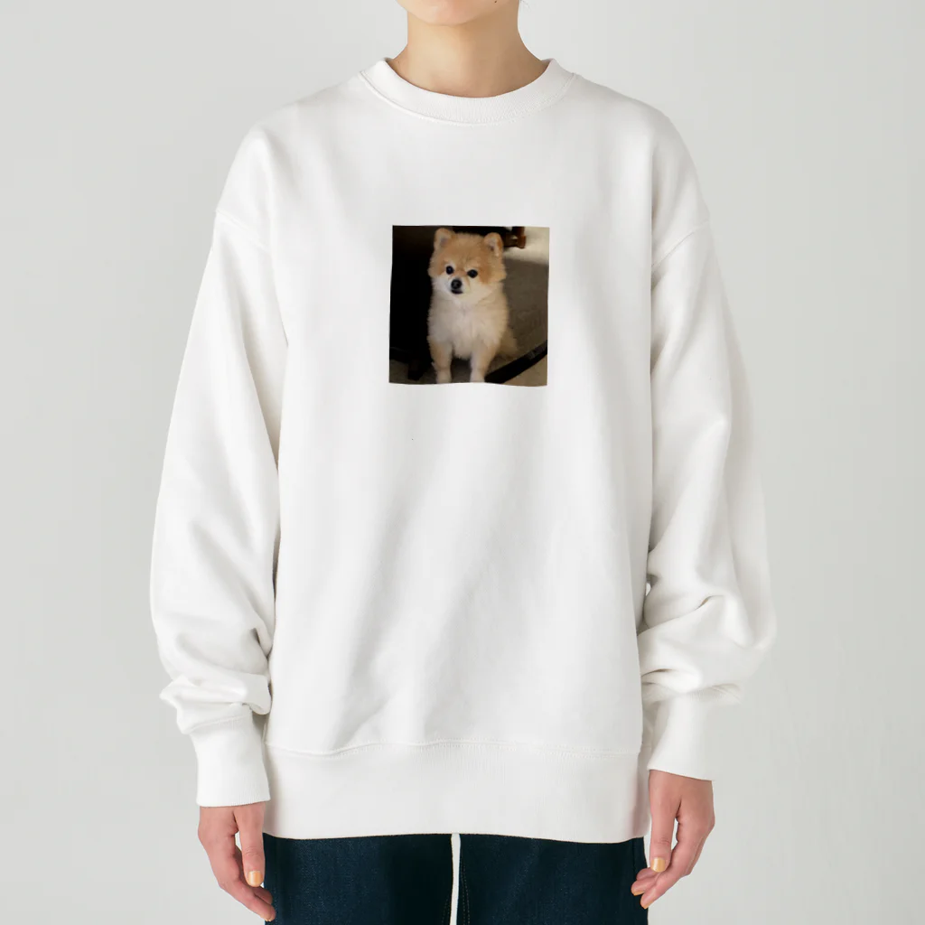 maru1515の愛犬プリン Heavyweight Crew Neck Sweatshirt