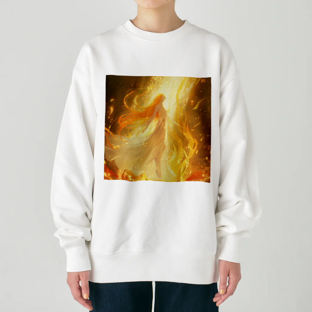 AQUAMETAVERSEの光の世界へ向かう姫 アメジスト 2846 Heavyweight Crew Neck Sweatshirt