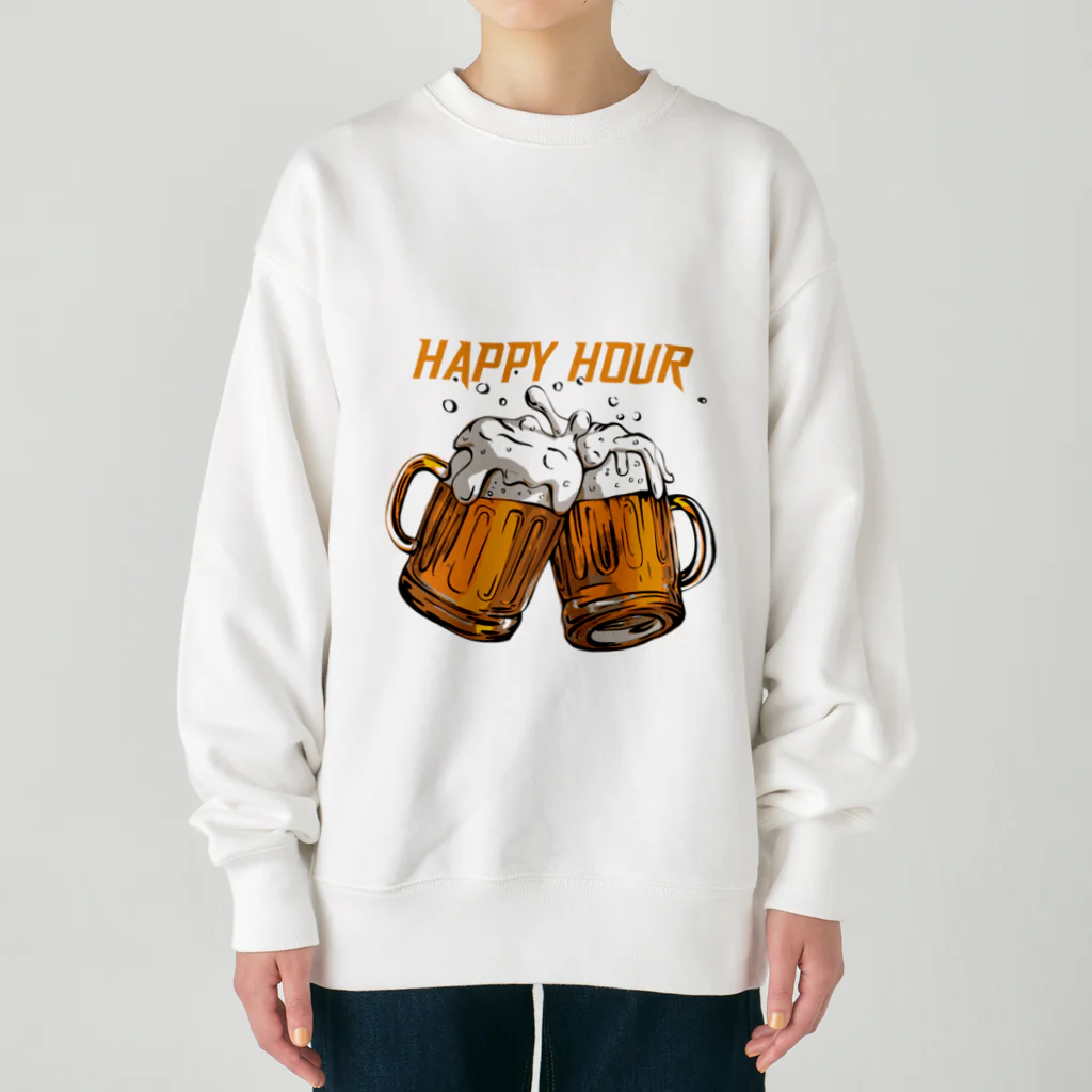 JUNK_HEDDのビールでハッピー Heavyweight Crew Neck Sweatshirt