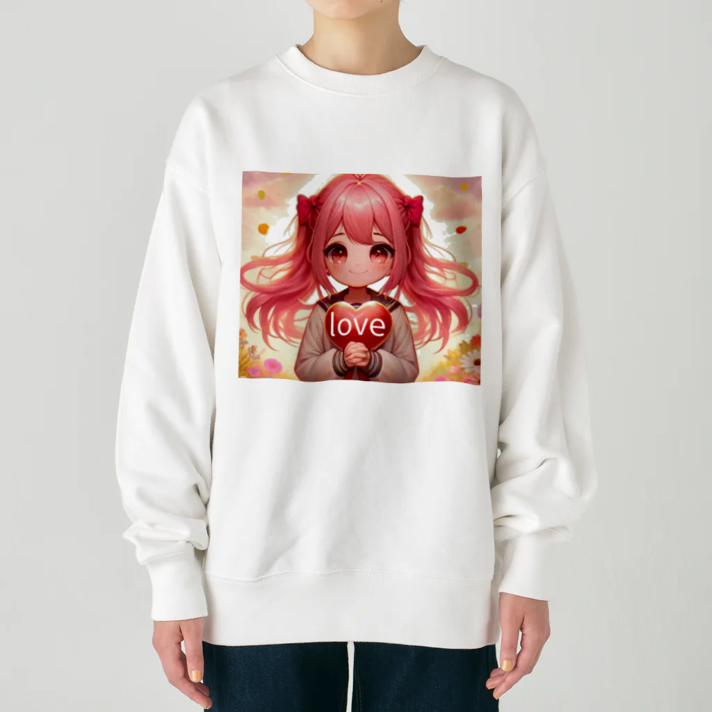 Maverick-JPのCute girl Momoko-chan Heavyweight Crew Neck Sweatshirt