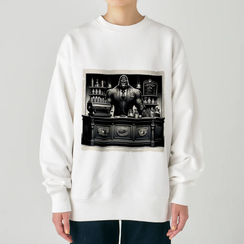 ゴリラショップのThe Mighty Gorilla Coffee Shop  Heavyweight Crew Neck Sweatshirt